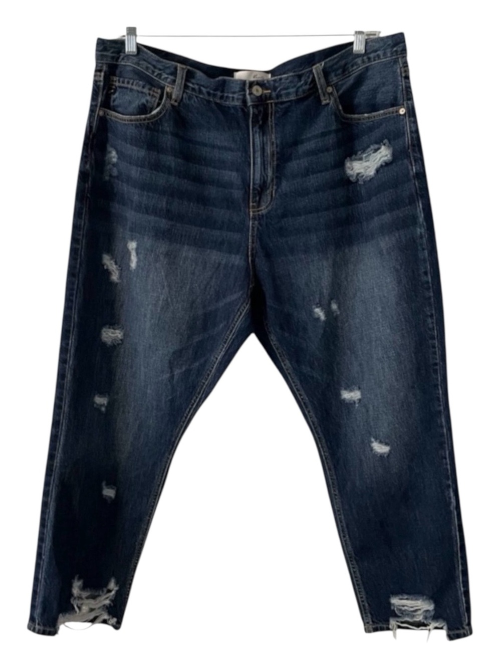 KANCAN Trevie Ultra High Rise Straight Leg Denim Blue Jeans Women’s Size 18W